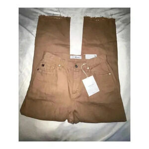 NWT Womens Kancan Straight Leg High Rise Distressed Denim